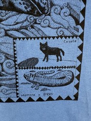 Yazbek Gray Whale Mexico Men’s Size Large T-Shirt Blue NOS