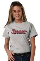 Stoner Smoker Weed Marijuana Pot 420 Gift Womens or Mens Crewneck T Shirt Tee