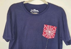 Spider-Man Pocket T Shirt Men’s Large Blue Loot Crate Lootwear Marvel Comic