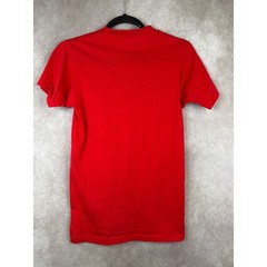 VTG 1984 DALE I Believe In Santa Tee Graphic Red Single Stitch Made in USA Sz S