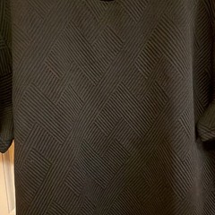 Runcati Men’s Black Geometric Knit Crew Neck Short Sleeve T-Shirt XL M5W242