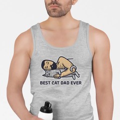 Personalized Cat Daddy Tank Top Custom Pet Lover Gift Mens