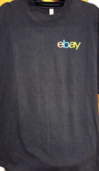 eBay Celebrates 30 Yrs Tee Shirt Mens Large Black USA 100%Cotton L.A.Apparel New