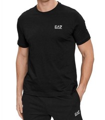 Emporio Armani Black Men’s Cotton EA T-Shirt stripe prnit Size M*L*XL*2XL,3XL