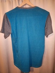 Zoo York Y2k Vintage Blue Short-Sleeve Crewneck Tee with Gray Accents