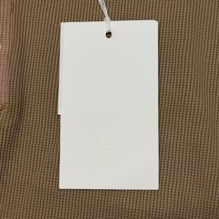 Unused KANEMASA PHIL. 18G Garment Dye Waffle KM25A-012 BEIGE(WILLOW GREEN) XL