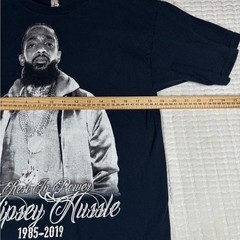 Vintage Style RIP Nipsey Hussle Memorial Graphic T-Shirt Rap Hip Hop Tee Mens M