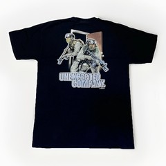 7.62 Design Military Graphic Large T-shirt, Black, “Unexpected Company” EUC