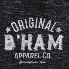B’HAM APPAREL COMPANY T SHIRT TEE GRAY GREY BIRMINGHAM AL ALABAMA MENS SIZE M