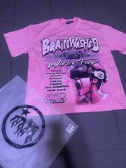 Hellstar Brainwashed World Tour 3005 Pink T-Shirt Men Small