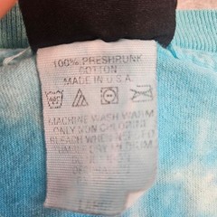 Vintage The Beatles Yellow Submarine Liquid Blue Tie Dye Shirt Mens Large Blue