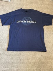 Vintage Volkswagen Drivers Wanted Single Stitched T Shirt Size 2XL