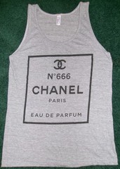 AMERICAN APPAREL THE TRACK T SHIRT SzM USA MADE TANK TOP PERFUME PARODY JOKE