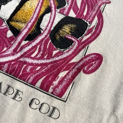 Vintage 90s Cape Cod Ocean Aquatic Clown Fish T Shirt White Size Large Men’s