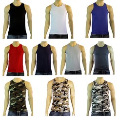 Men’s Tank Top Plain Sleeveless Muscle A- shirt for Workout, Outdoor S-3XL