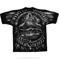 WOLF DREAMCATCHER-2 SIDED Big Print-T-SHIRT S-M-L-XL-XXL,3X-4X,5X,6X Mystical