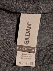 gildan heavy cotton t shirt Gray Size XL