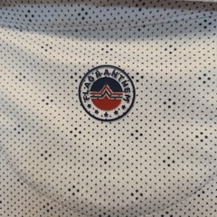 Flag & Anthem Shirt Mens XL Polo White Quarter Button Madeflex Short Sleeve
