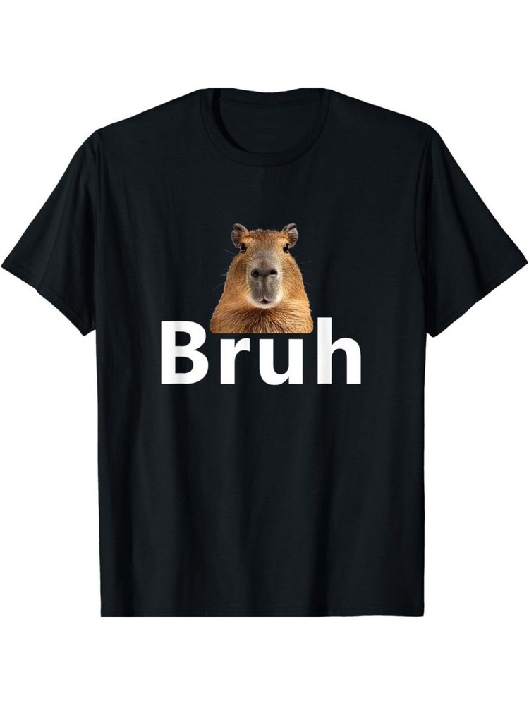 NEW LIMITED Capybara Bruh Animals T-Shirt