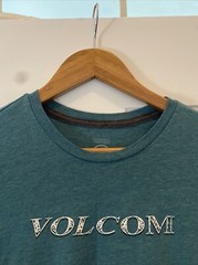 Volcom Men’s Heather Green Modern Fit Logo Short Sleeve T-Shirt – Size M