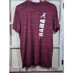 Nike Alabama Crimson Tide Bama Dri-FIT Heathered Red Performance T-Shirt Mens L