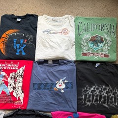 Vintage 90s Y2K Modern 10 Lot T-Shirt Bundle Streetwear Sports Nascar Concert