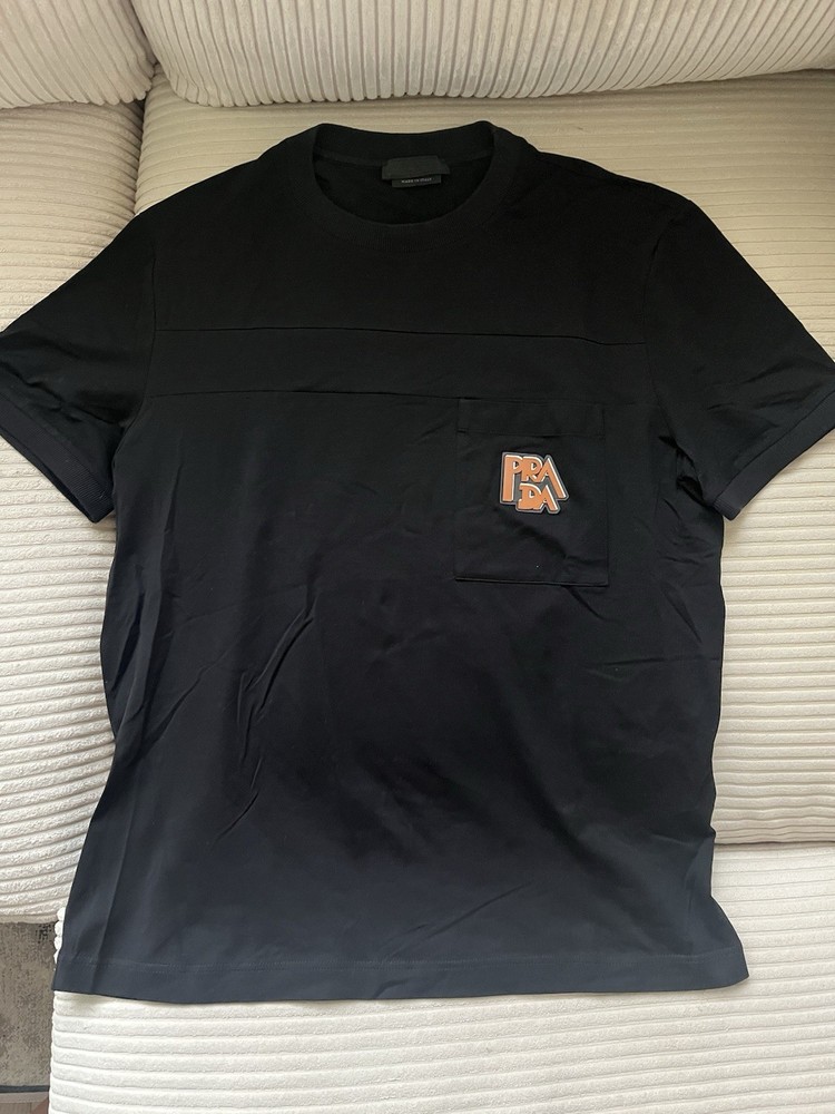 Prada Pocket Logo T Shirt Size Medium