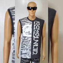 ECKO UNLTD TANK TOP MEN’S REGULAR FIT SLEEVELESS CREW NECK SIZE M BLACK MARLED
