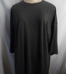 D. GRAY EXTRA LONG COTTON PLAIN T-SHIRT OR SLEEP SHIRT TSHIRT FITS M / L