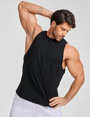 Tank Tops Men Bodybuilding Gym Shirts Cotton Lightweight Sleeveless Athletic …