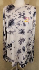 Reef Shirt Mens Large Black Tie Dye Long Sleeve Hang Ten Graphic Surf Beach
