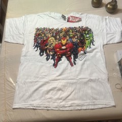 Vintage Marvel X Mad Engine Full Cast Iron Man Comics T-Shirt Size XL/XG