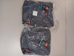 Lot Of 5 – Hanes Mens Ultimate X-Temp T-Shirt Size L Crew Neck Short Sleeve Gray