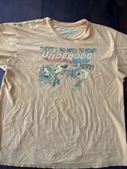 Men’s Underdog “Have No Fear, Underdog Is Here” Graphic Print Yellow T-shirt 2XL