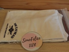 The Flat Head FN-THC-001 3 needles one off T-shirt THC PLAIN FLATHEAD WHITE NEW