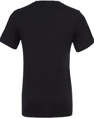 Bella + Canvas 3005 2XL Black Unisex Short Sleeve Cotton V-Neck T-Shirt