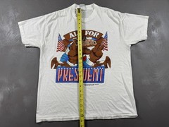Vintage ALF For President Shirt Mens Large White SSI Patriotic 1987 80s
