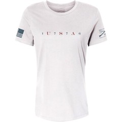 Grunt Style Women’s Relaxed Fit USA 76 T-Shirt – White