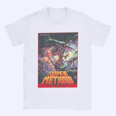 MENS MEN SUMMER SUPER METROID RETROGAMING METROIDVANIA GAME T-SHIRT T-SHIRT