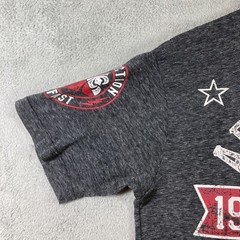 Affliction Shirt Adult Medium Dark Gray Graphic Tee Performance Live Fast USA