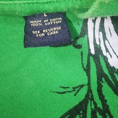 Karl Kani Gold Graphic T-Shirt Mens Large Green Fair Cross Dove Streetwear Tee