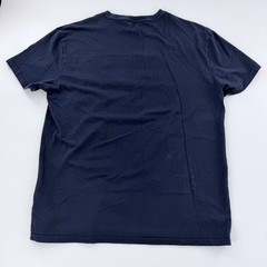 Polo Ralph Lauren Navy Blue Multi Color Logo T-Shirt Mens Classic Fit Small