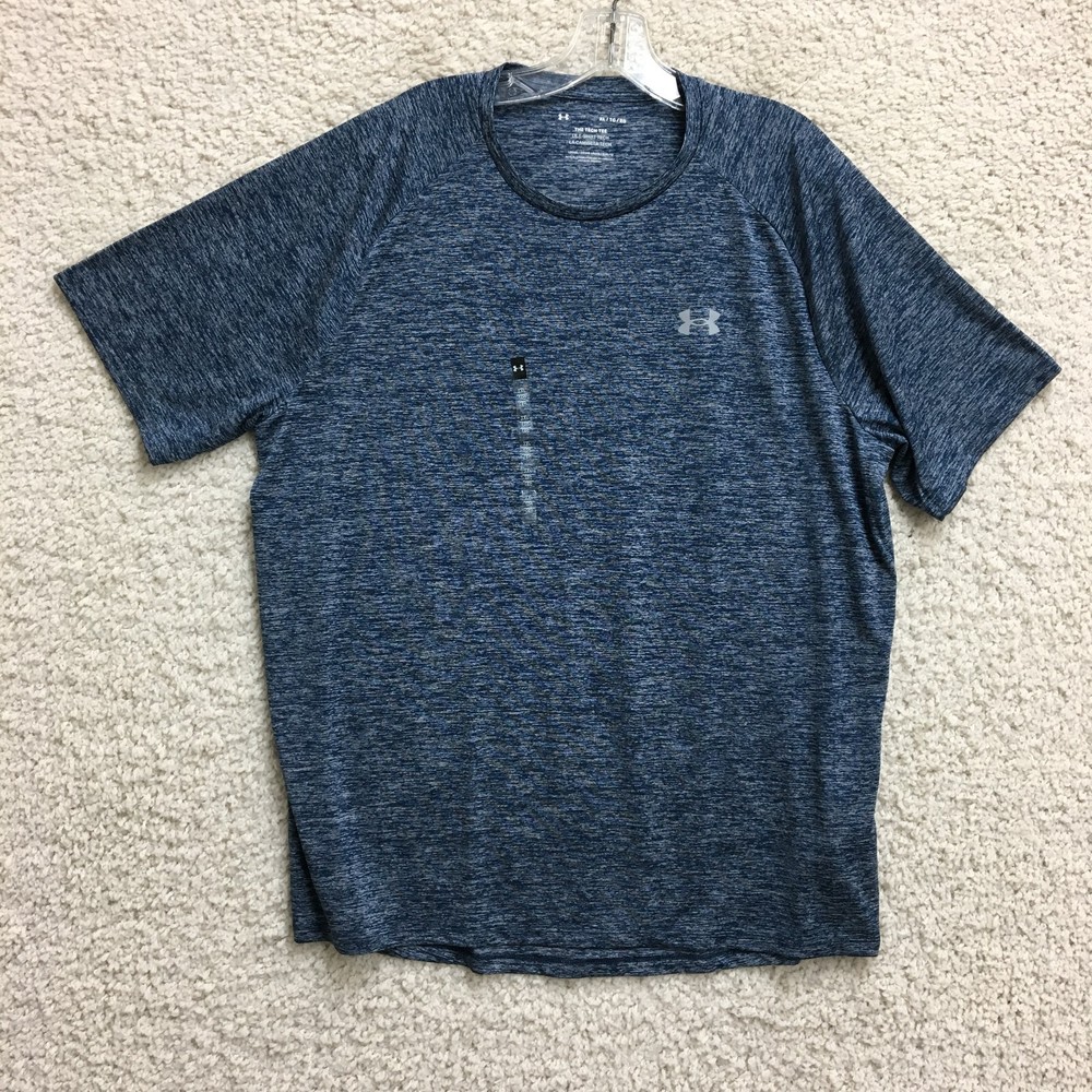 NEW Under Armour Shirt Extra Large Adult Blue The Tech Tee Crewneck Gym Mens XL