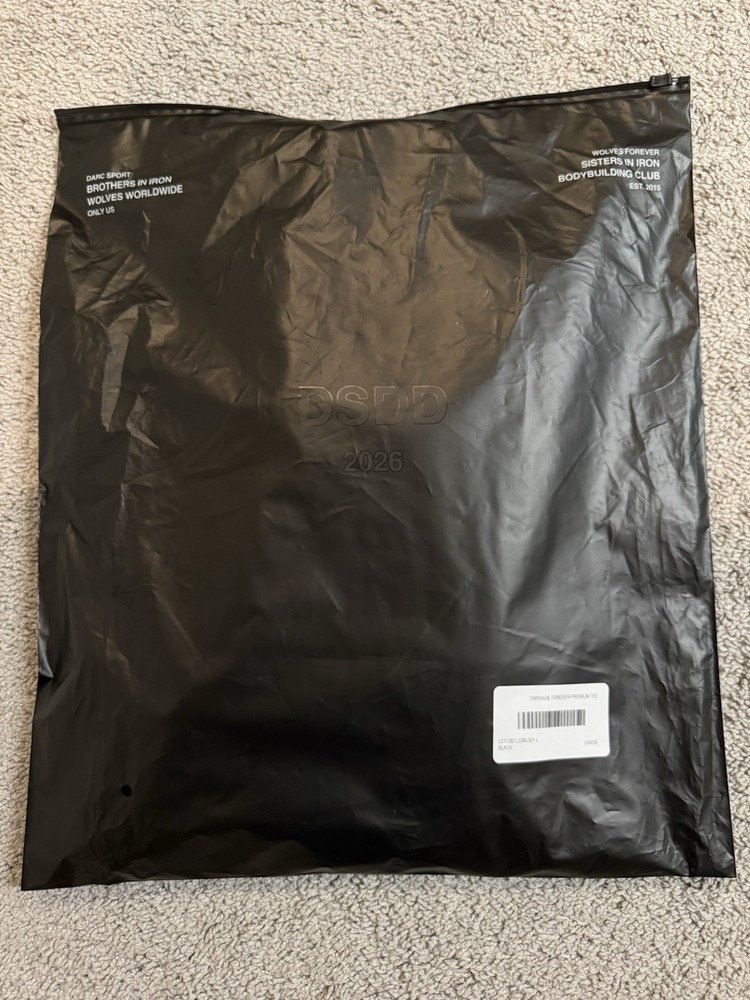 Darc Sport x Marvel Carnage Forever Premium Oversized Tee Black Large NWT DSDD