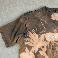 Passport Good Vibes Size M Mens Custom Bleach Art T-Shirt Brown 1of1 Graphic Tee