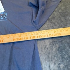ComfortWash Hanes Elk River Colorado Long Sleeve Graphic T-Shirt Blue Mens Large