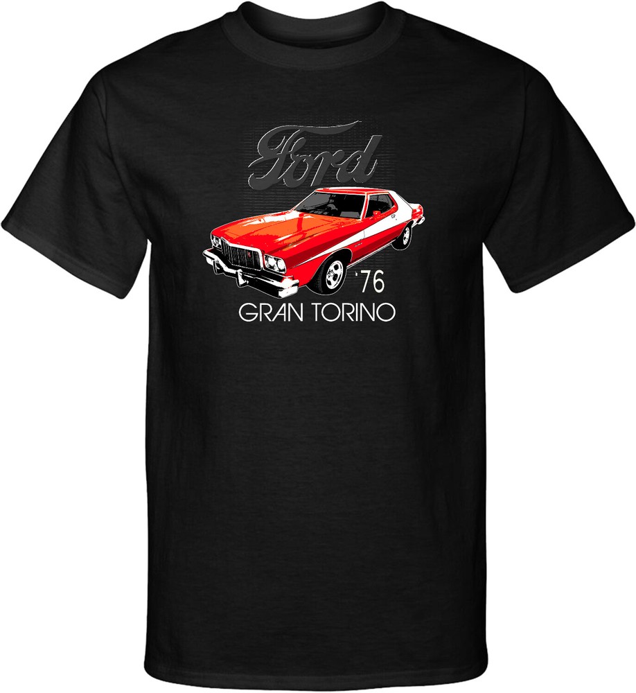 Ford Tall T-shirt 1976 Red Gran Torino