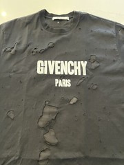 Grail Givenchy Paris Black Heavily Distressed Oversized T Shirt 100% AUTHENTIC M