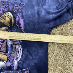 Men’s Liquid Blue T-Shirt XL Jimi Hendrix 60s Psych Rock Guitar Legend Blues