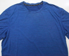 Large Eddie Bauer Blue Man’s Polyester Elastane Crewneck Men’s T-Shirt Top W23